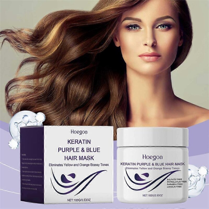 Hoegoa Keratin Purple And Blue Hair Mask​
